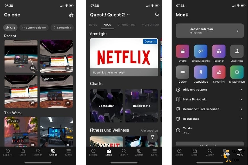 Oculus Quest 2: скриншоты из приложения